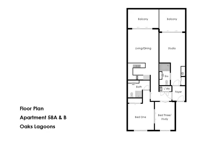 Floorplan of Homely unit listing, Unit 58/2-16 Langley Rd, Port Douglas QLD 4877
