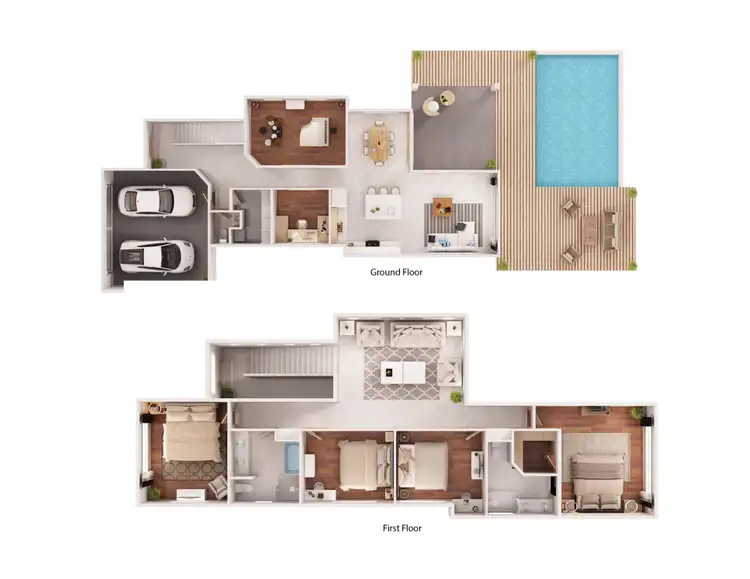 Floorplan of Homely house listing, 45 River Links Bvd E, Helensvale QLD 4212