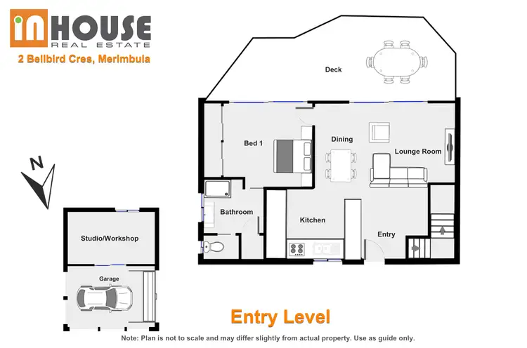 Floorplan of Homely house listing, 2 Bellbird Cres, Merimbula NSW 2548