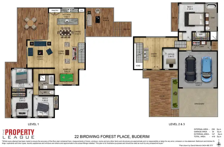 Floorplan of Homely house listing, 22 Birdwing Forest Pl, Buderim QLD 4556