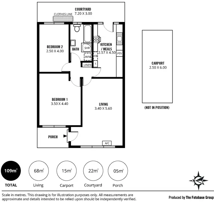 Floorplan of Homely unit listing, Unit 4/8 Highfield Ave, St Georges SA 5064