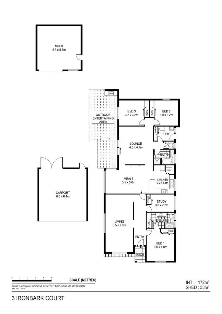Floorplan of Homely house listing, 3 Ironbark Ct, Kennington VIC 3550