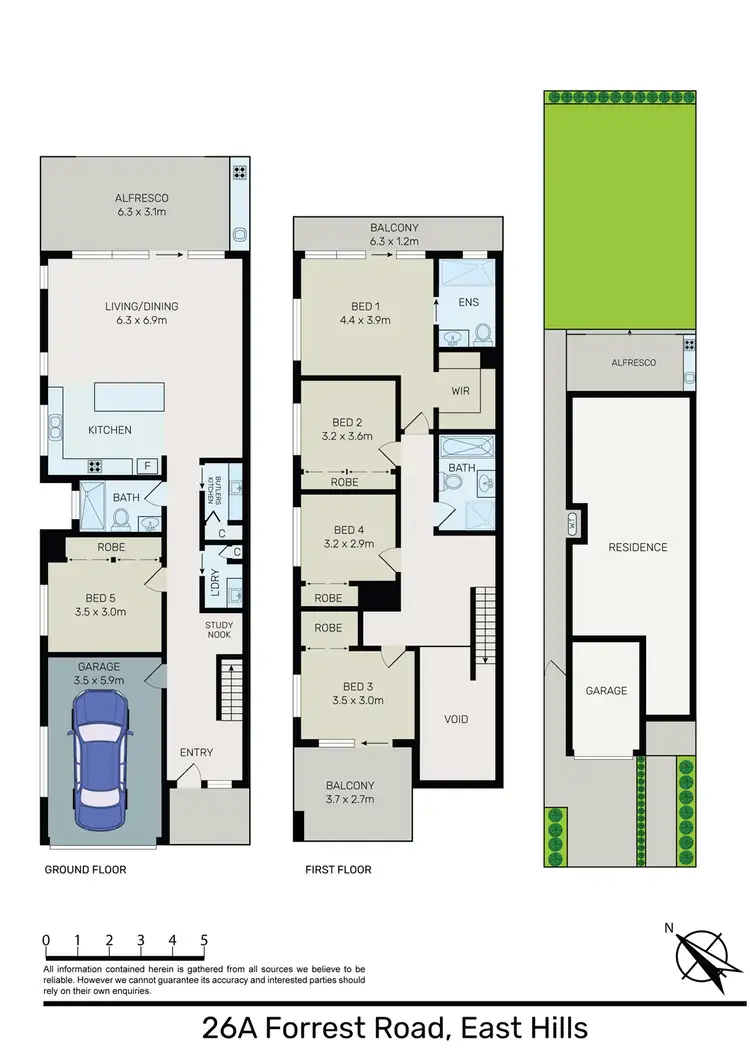 Floorplan of Homely semi-detached listing, 26 Forrest Rd, East Hills NSW 2213