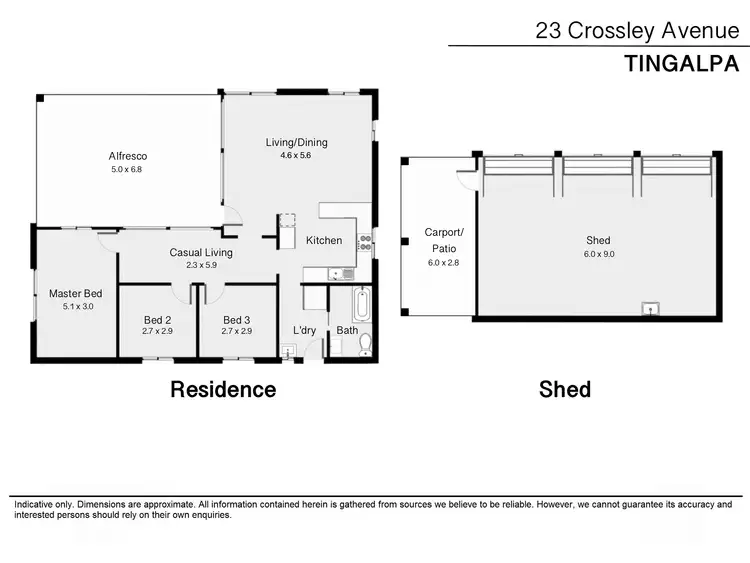 Floorplan of Homely house listing, 23 Crossley Ave, Tingalpa QLD 4173