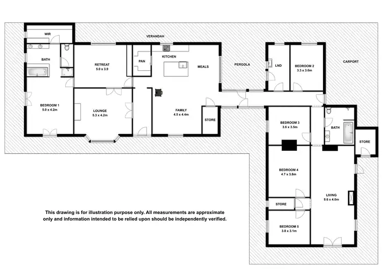 Floorplan of Homely rural property listing, 8 Diagonal Rd, Lucindale SA 5272