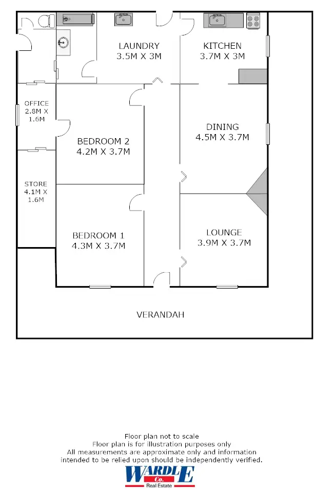 Floorplan of Homely house listing, 6 Cambridge St, Jamestown SA 5491