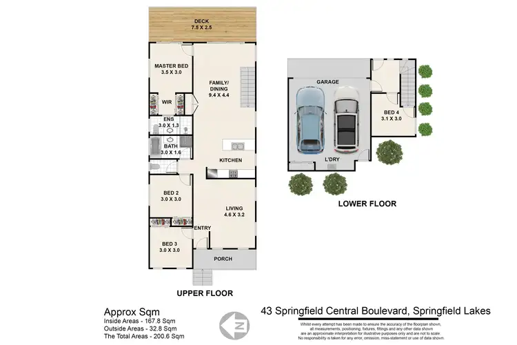 Floorplan of Homely house listing, 43 Springfield Central Blvd, Springfield Lakes QLD 4300