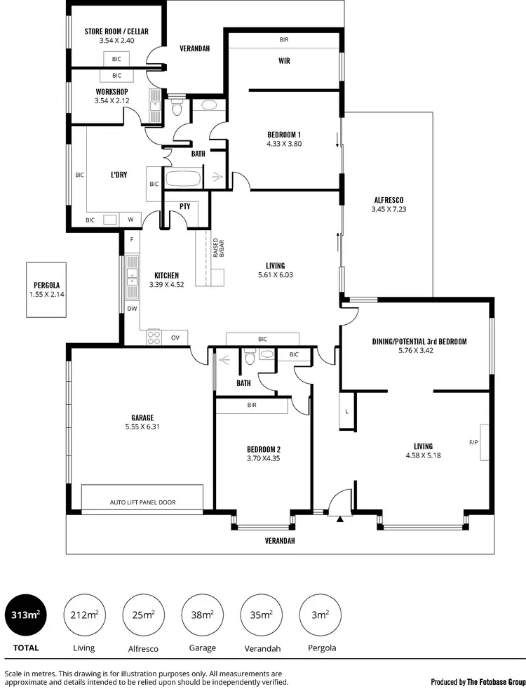 Floorplan of Homely house listing, 53B Myall Ave, Kensington Gardens SA 5068
