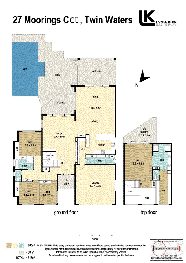 Floorplan of Homely house listing, 27 Moorings Cct, Twin Waters QLD 4564