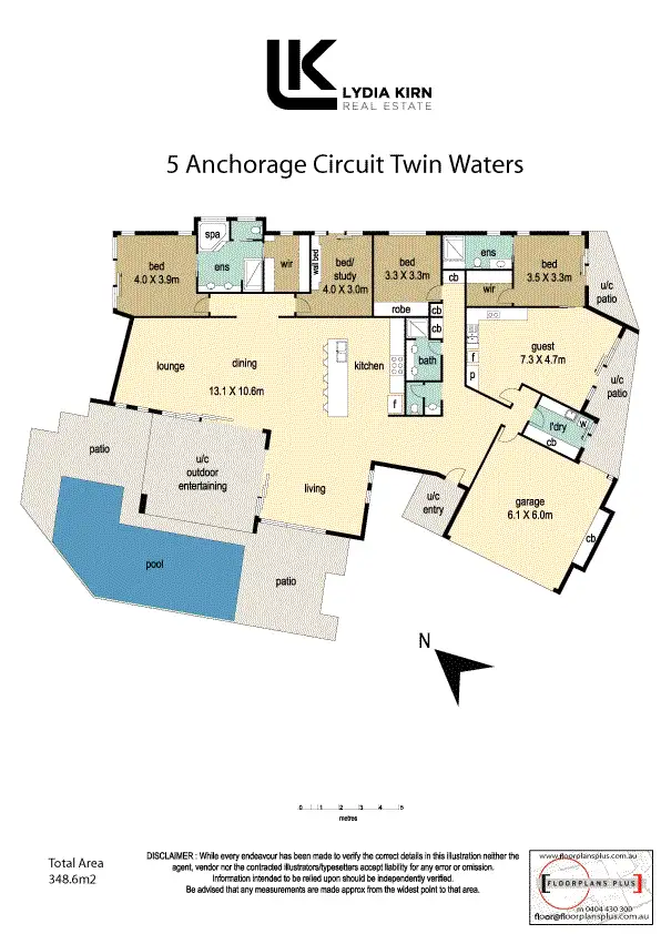 Floorplan of Homely house listing, 5 Anchorage Cct, Twin Waters QLD 4564