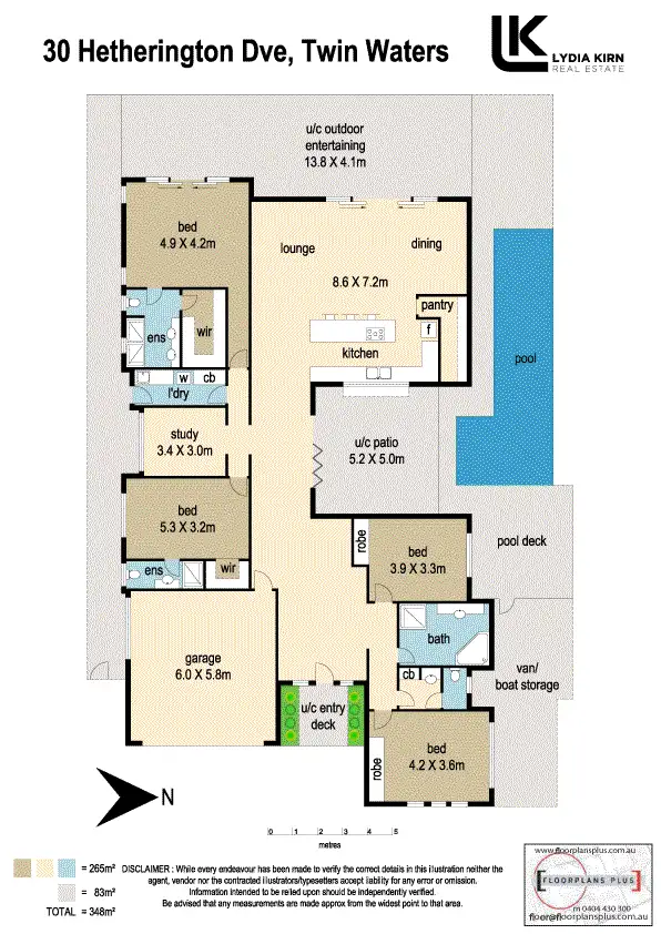 Floorplan of Homely house listing, 30 Hetherington Dr, Twin Waters QLD 4564
