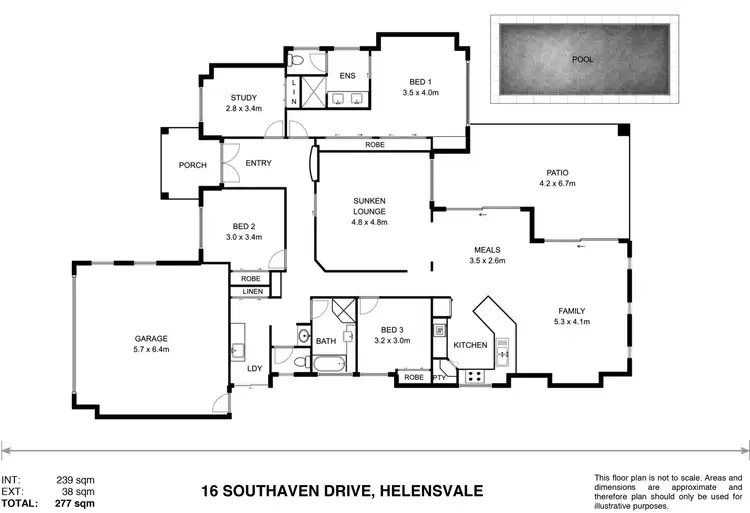 Floorplan of Homely house listing, 16 Southaven Dr, Helensvale QLD 4212