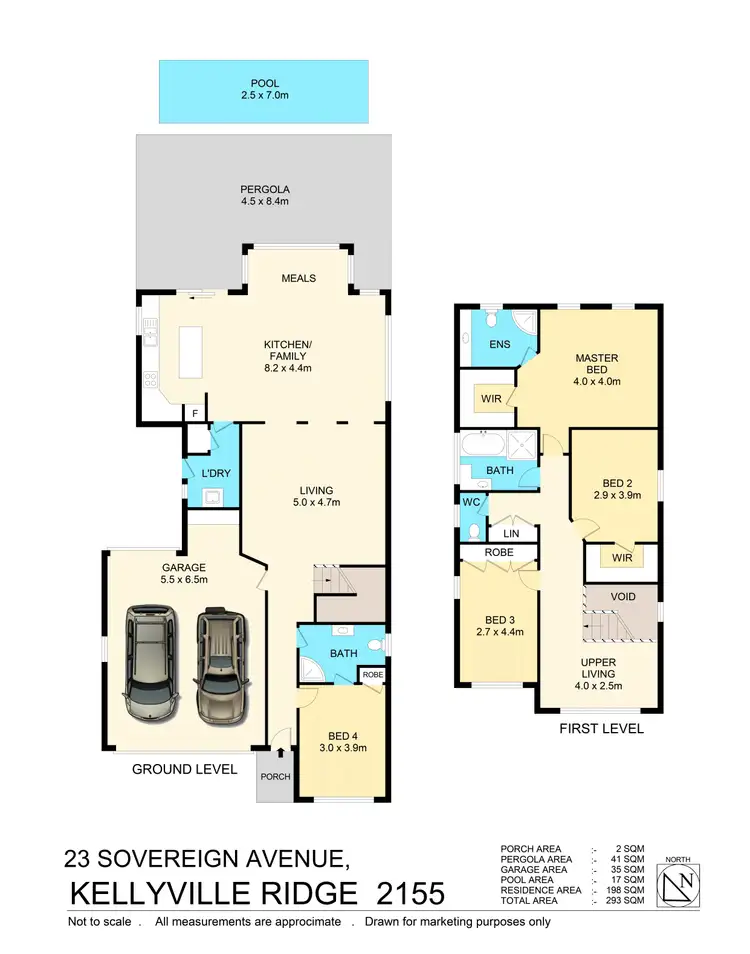 Floorplan of Homely house listing, 23 Sovereign Ave, Kellyville Ridge NSW 2155