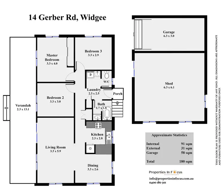 Floorplan of Homely house listing, 14 Gerber Rd, Widgee QLD 4570