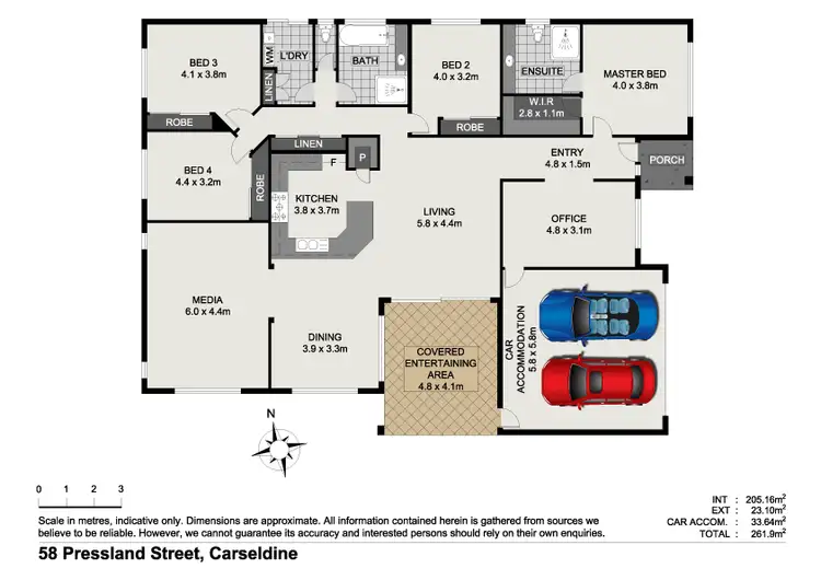 Floorplan of Homely house listing, 58 Pressland Street, Carseldine QLD 4034