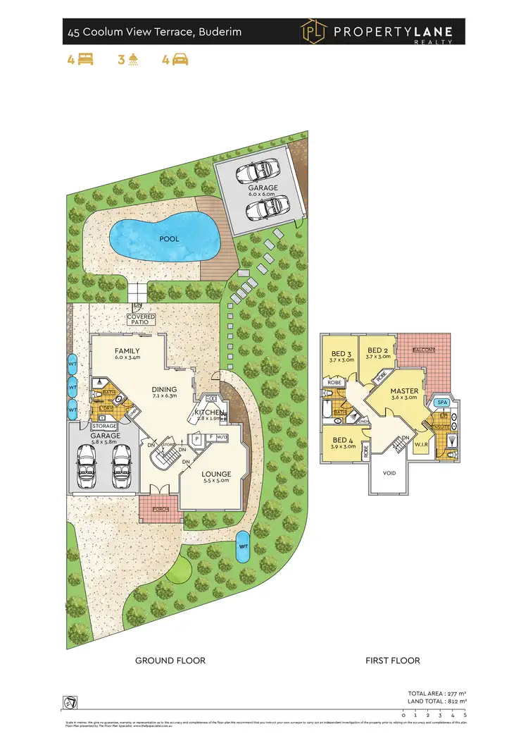 Floorplan of Homely house listing, 45 Coolum View Tce, Buderim QLD 4556