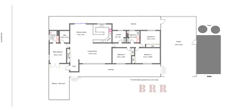 Floorplan of Homely rural property listing, 11 Standish Lane, Benalla VIC 3672