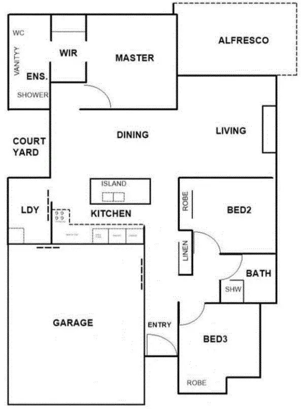 Floorplan of Homely villa listing, Villa 111/596 David Low Way, Pacific Paradise QLD 4564