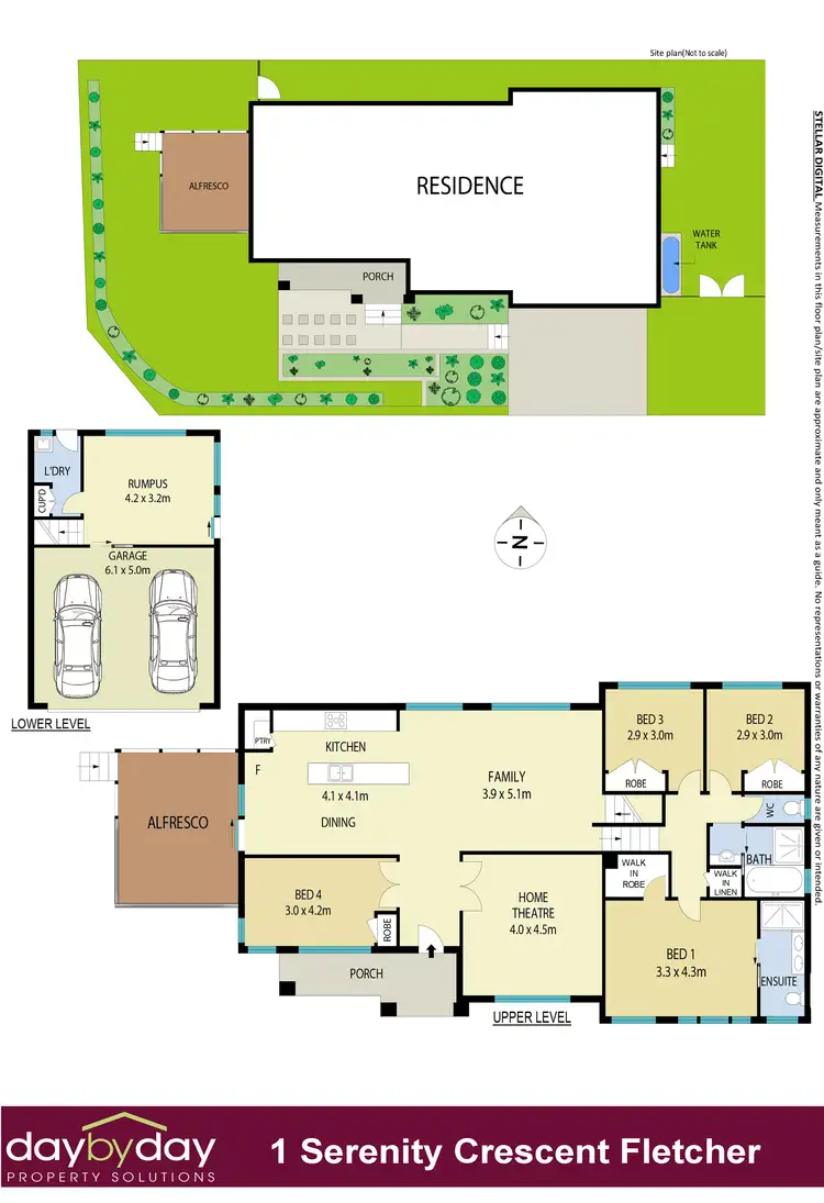 Floorplan of Homely house listing, 1 Serenity Cres, Fletcher NSW 2287