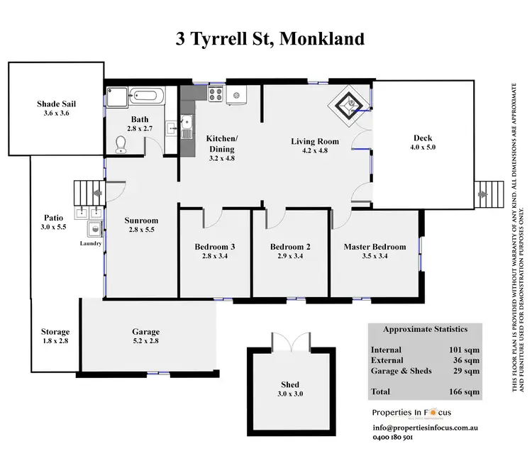 Floorplan of Homely house listing, 3 Tyrrell Rd, Monkland QLD 4570