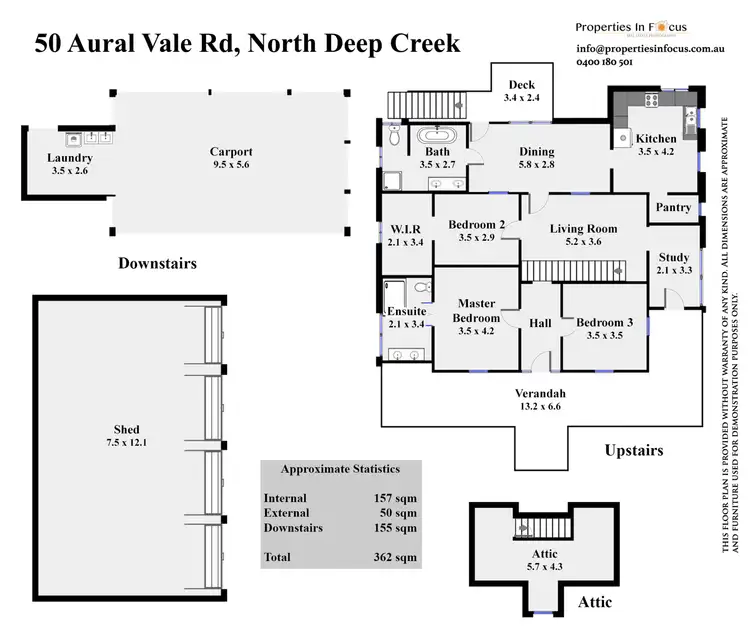 Floorplan of Homely house listing, 50 Aural Vale Rd, North Deep Creek QLD 4570