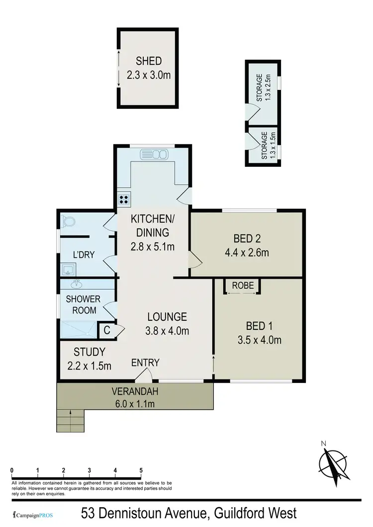 Floorplan of Homely house listing, 53 Dennistoun Avenue, Guildford NSW 2161