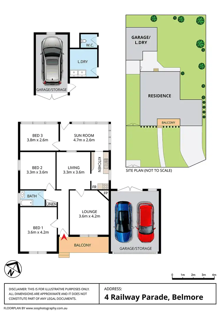 Floorplan of Homely house listing, 4 Railway Pde, Belmore NSW 2192