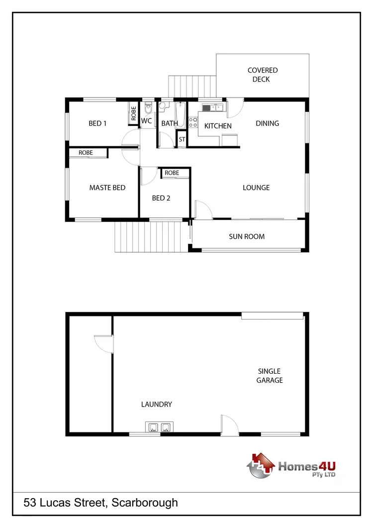 Floorplan of Homely house listing, 53 Lucas Street, Scarborough QLD 4020
