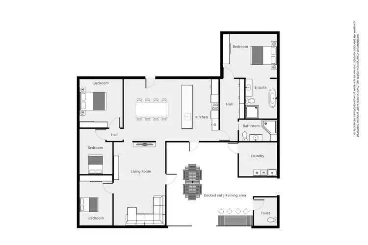 Floorplan of Homely house listing, 10 Evan St, Stawell VIC 3380
