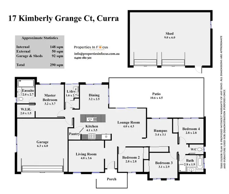 Floorplan of Homely house listing, 17 Kimberly Grange Ct, Curra QLD 4570