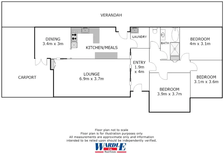 Floorplan of Homely house listing, 13 South Tce, Jamestown SA 5491