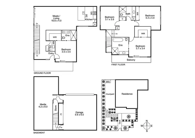 Floorplan of Homely house listing, 1/7 William Street, Brighton VIC 3186