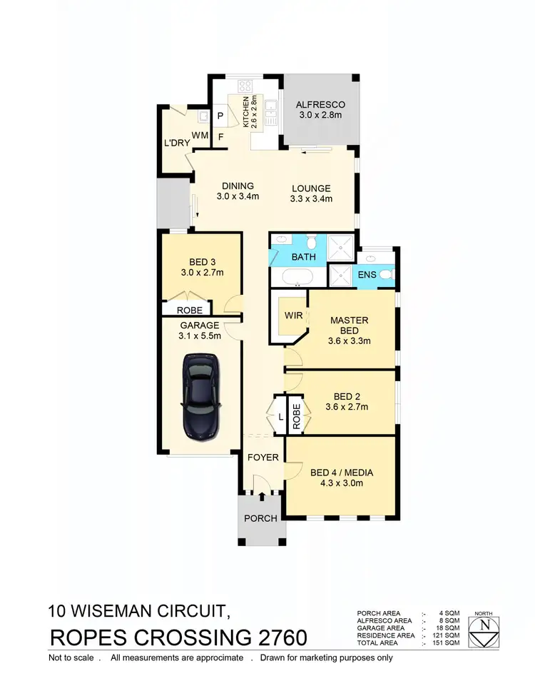Floorplan of Homely house listing, 10 Wiseman Cct, Ropes Crossing NSW 2760