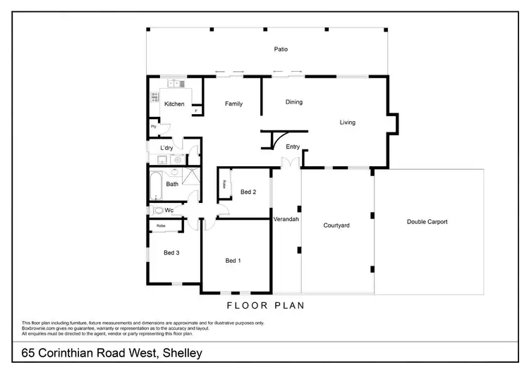 Floorplan of Homely house listing, 65 Corinthian Road, Shelley WA 6148