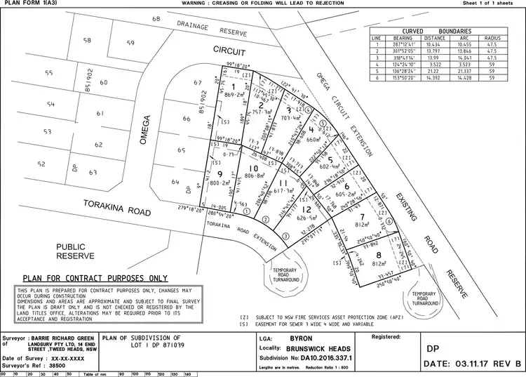 Floorplan of Homely land listing, Lot/12 Torakina Road, Brunswick Heads NSW 2483