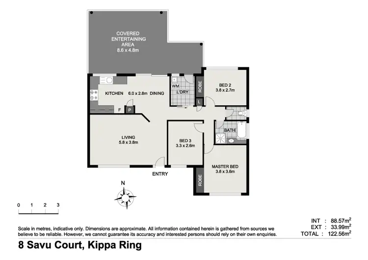 Floorplan of Homely house listing, 8 Savu Ct, Kippa-ring QLD 4021