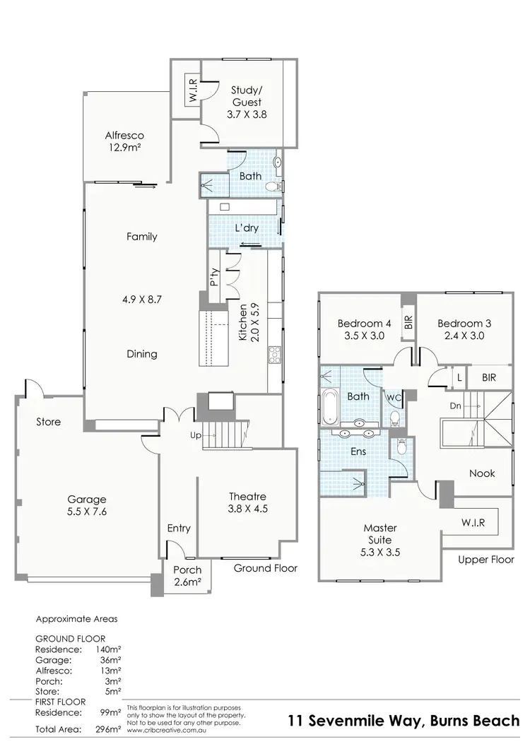 Floorplan of Homely house listing, 11 Sevenmile Way, Burns Beach WA 6028