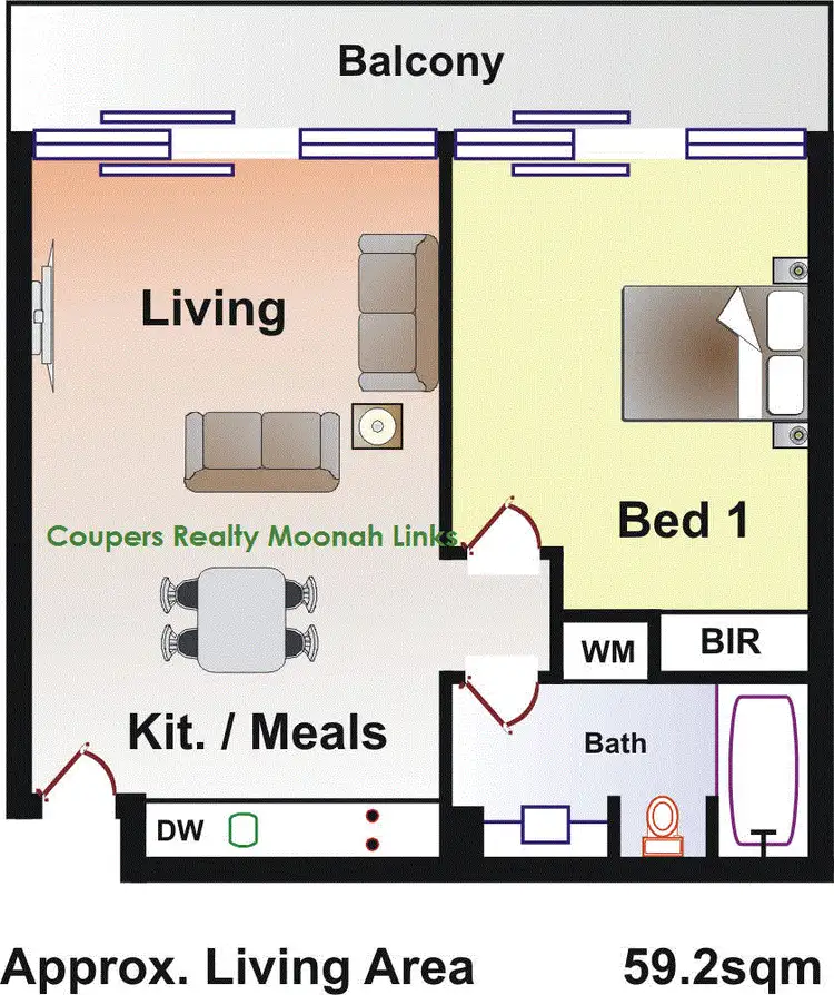 Floorplan of Homely apartment listing, 29/50 Peter Thomson Drive, Fingal VIC 3939