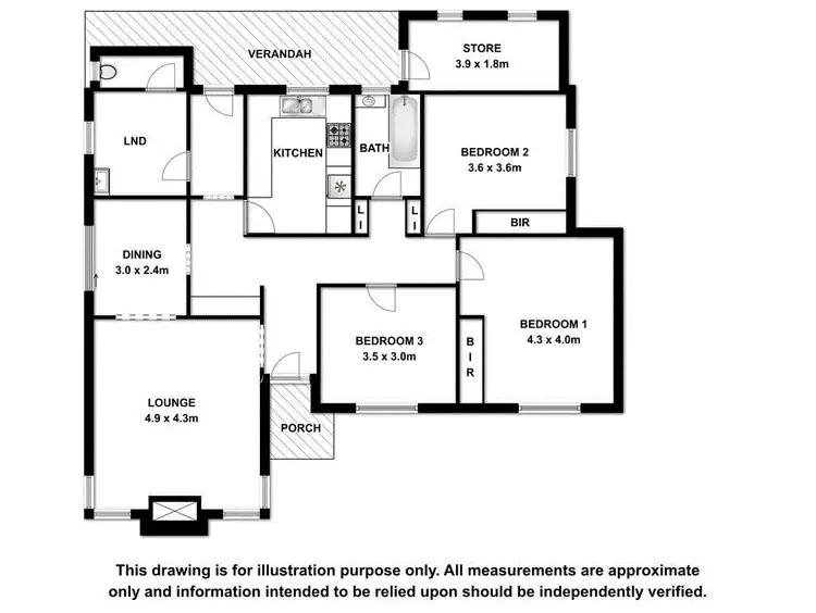 Floorplan of Homely house listing, 15 Riddoch St, Penola SA 5277