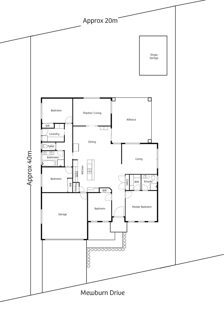 Floorplan of Homely house listing, 32 Mewburn Drive, Goulburn NSW 2580