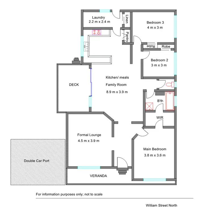 Floorplan of Homely house listing, 49 William St N, Benalla VIC 3672