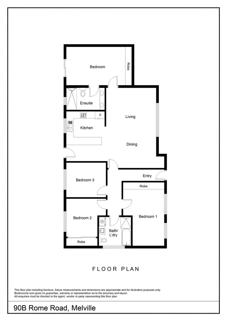 Floorplan of Homely house listing, 90B Rome Road, Melville WA 6156
