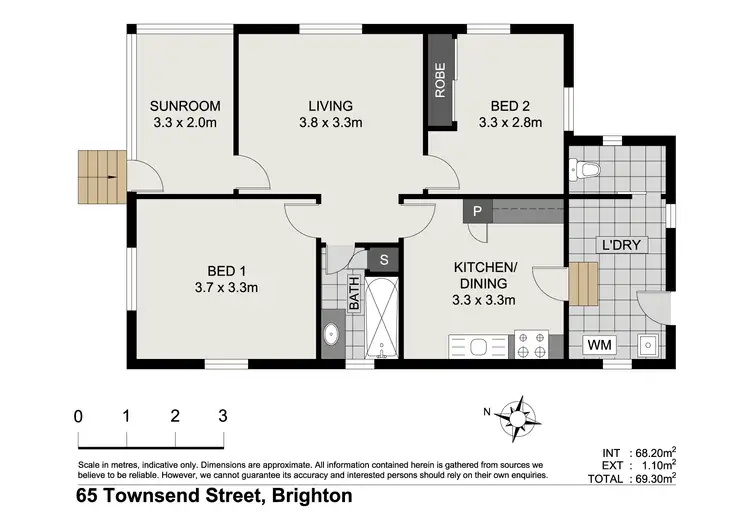 Floorplan of Homely house listing, 65 Townsend St, Brighton QLD 4017