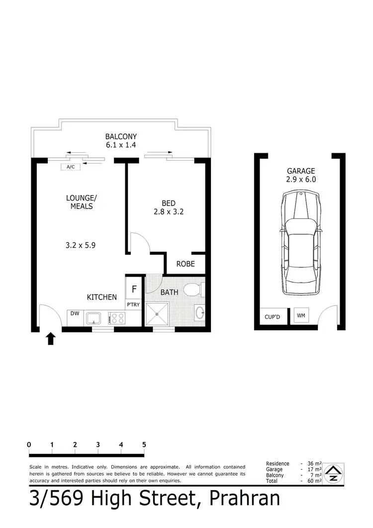 Floorplan of Homely unit listing, Unit 3/569 High St, Prahran VIC 3181