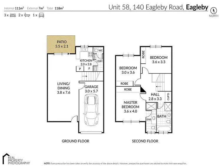 Floorplan of Homely townhouse listing, Unit 58/140-142 Eagleby Rd, Eagleby QLD 4207