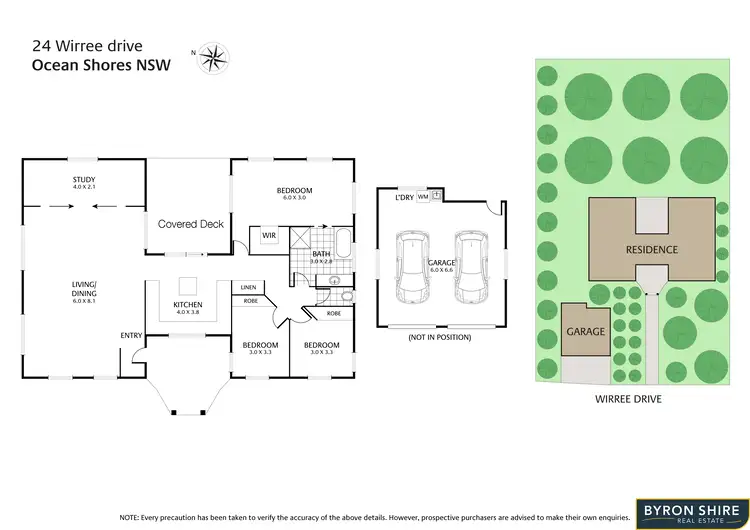Floorplan of Homely house listing, 24 Wirree Dr, Ocean Shores NSW 2483