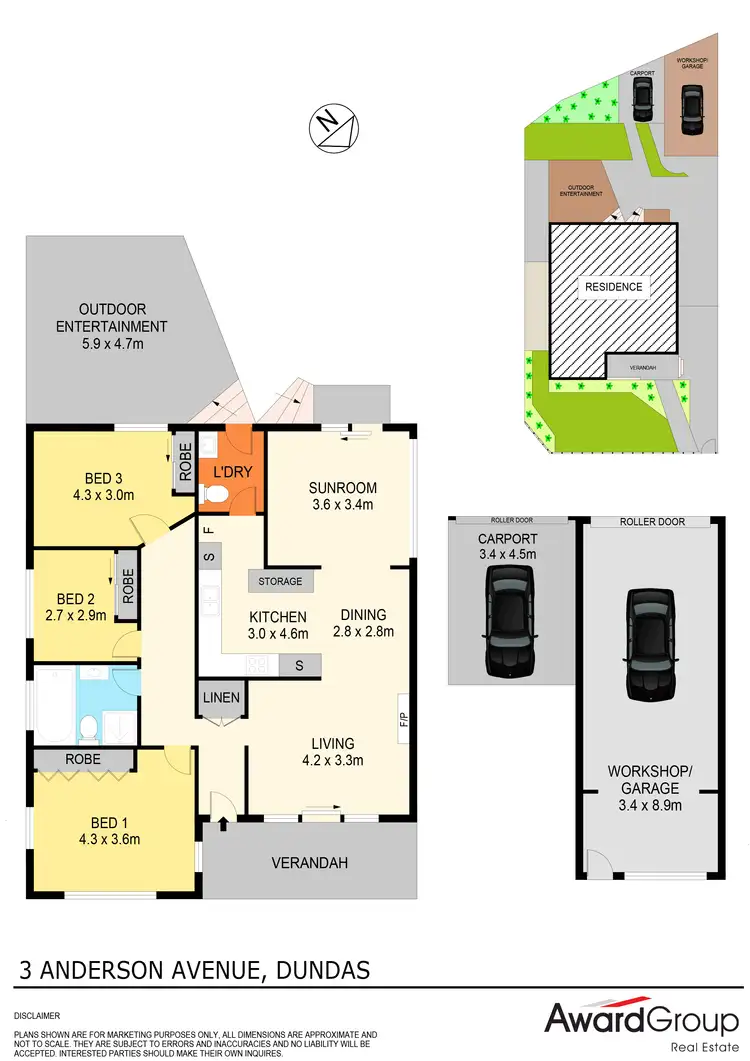 Floorplan of Homely house listing, 3 Anderson Avenue, Dundas NSW 2117