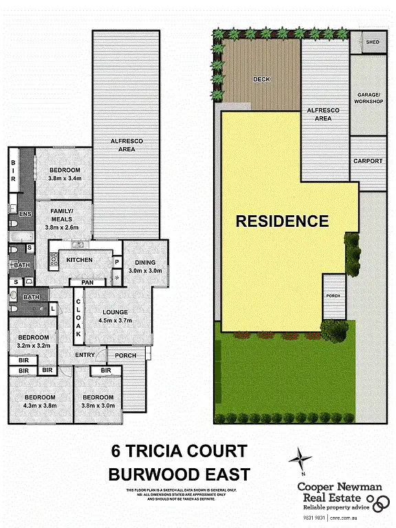Floorplan of Homely house listing, 6 Tricia Court, Burwood East VIC 3151