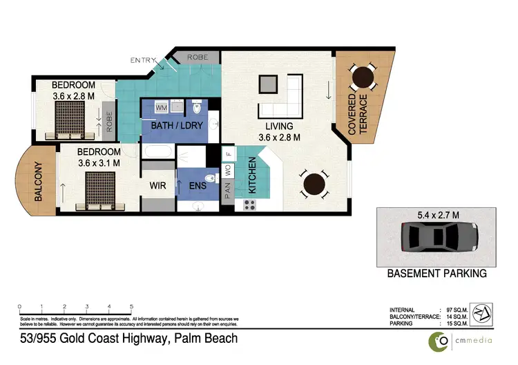 Floorplan of Homely unit listing, 53/955 Gold Coast Highway, Palm Beach QLD 4221