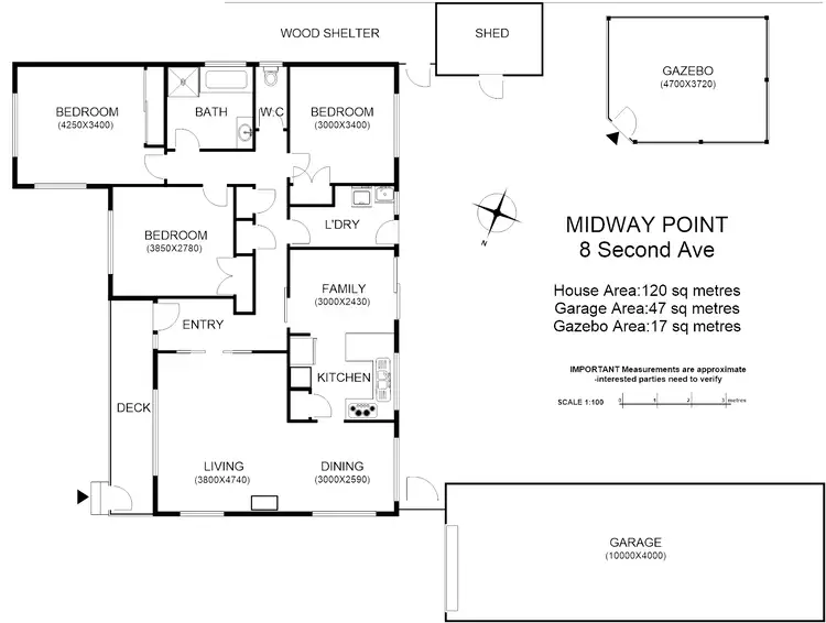 Floorplan of Homely house listing, 8 Second Ave, Midway Point TAS 7171